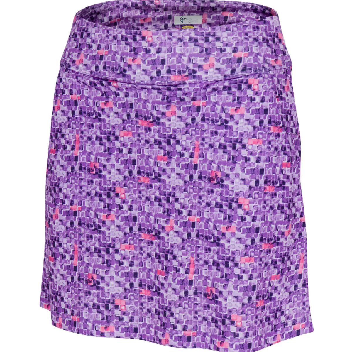 Cheap Greg Norman Ladies Tile Print Pull-On Golf Skort