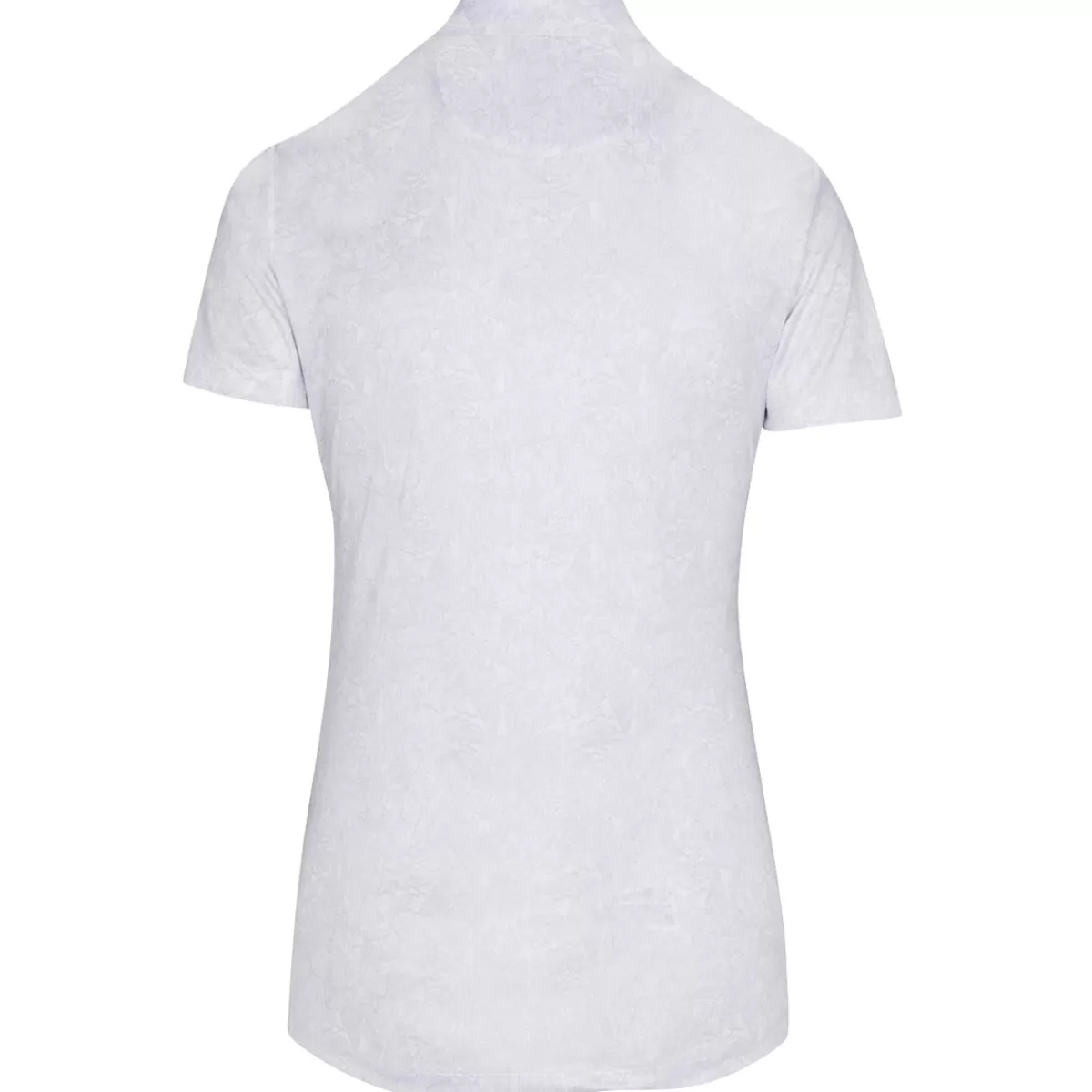 Outlet Greg Norman Ladies Tropical Menagerie Zip Golf Polo Shirt