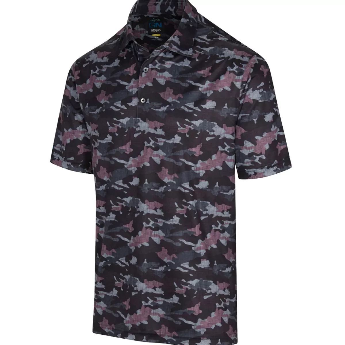 Outlet Greg Norman Men's Crest Ml75 Golf Polo Shirt Shadow