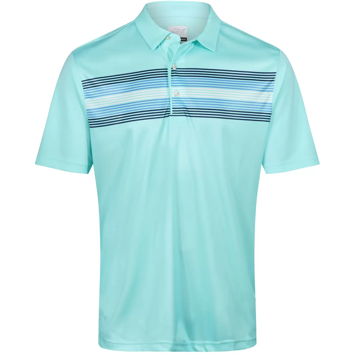 Online Greg Norman Men's Engineered Chest Stripe Golf Polo Shirt