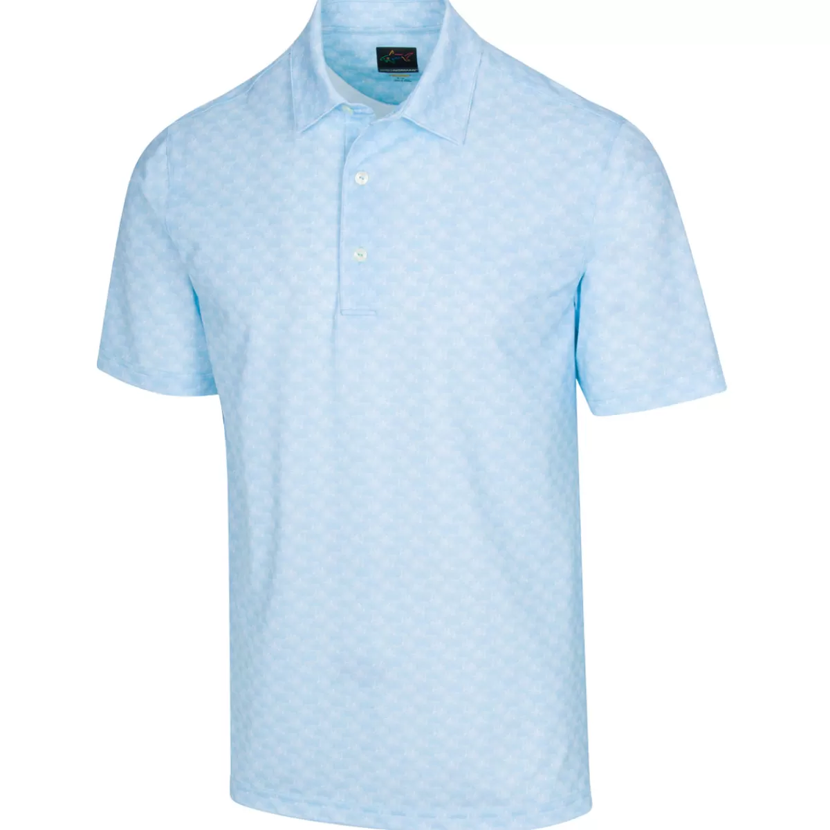 New Men's Freedom Micro Pique Palm Print Golf Polo Shirt Men Men's Golf Polo Shirts