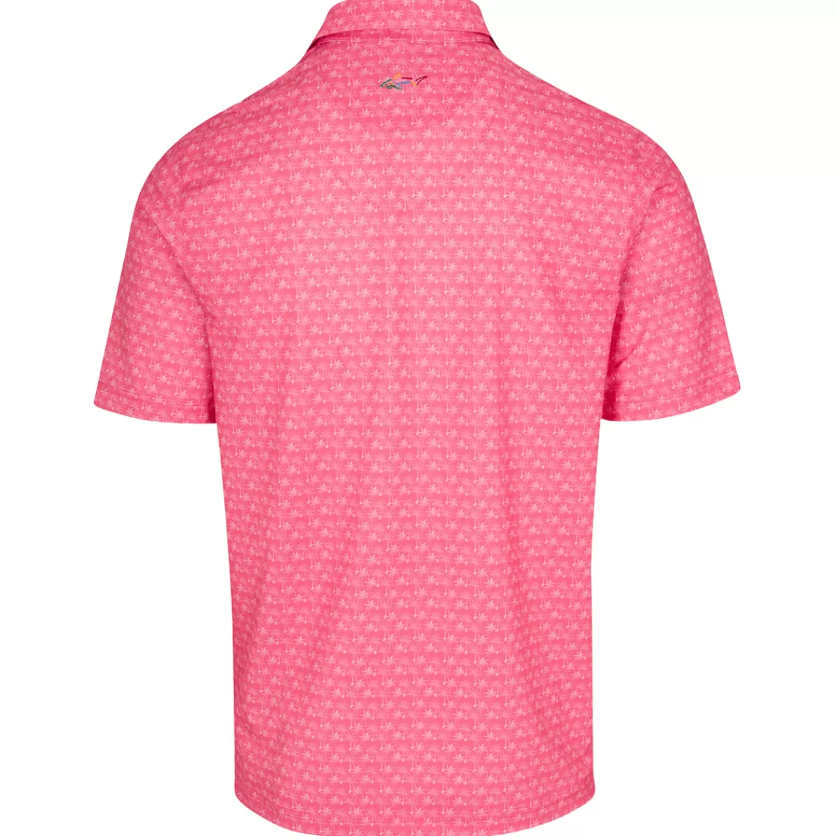 Outlet Greg Norman Men's Freedom Micro Pique Palm Print Golf Polo Shirt