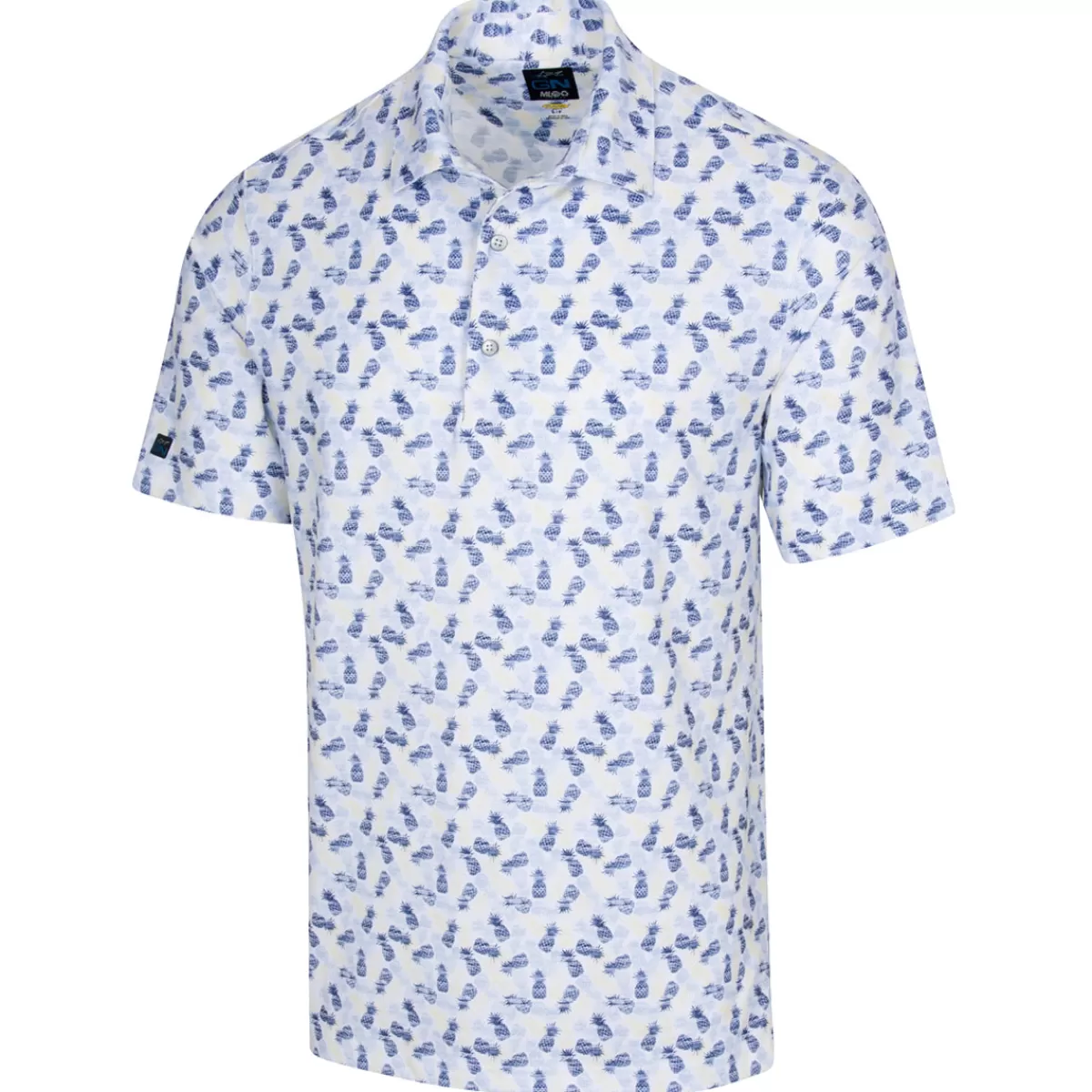Best Sale Greg Norman Men's Getaway Golf Polo Shirt White