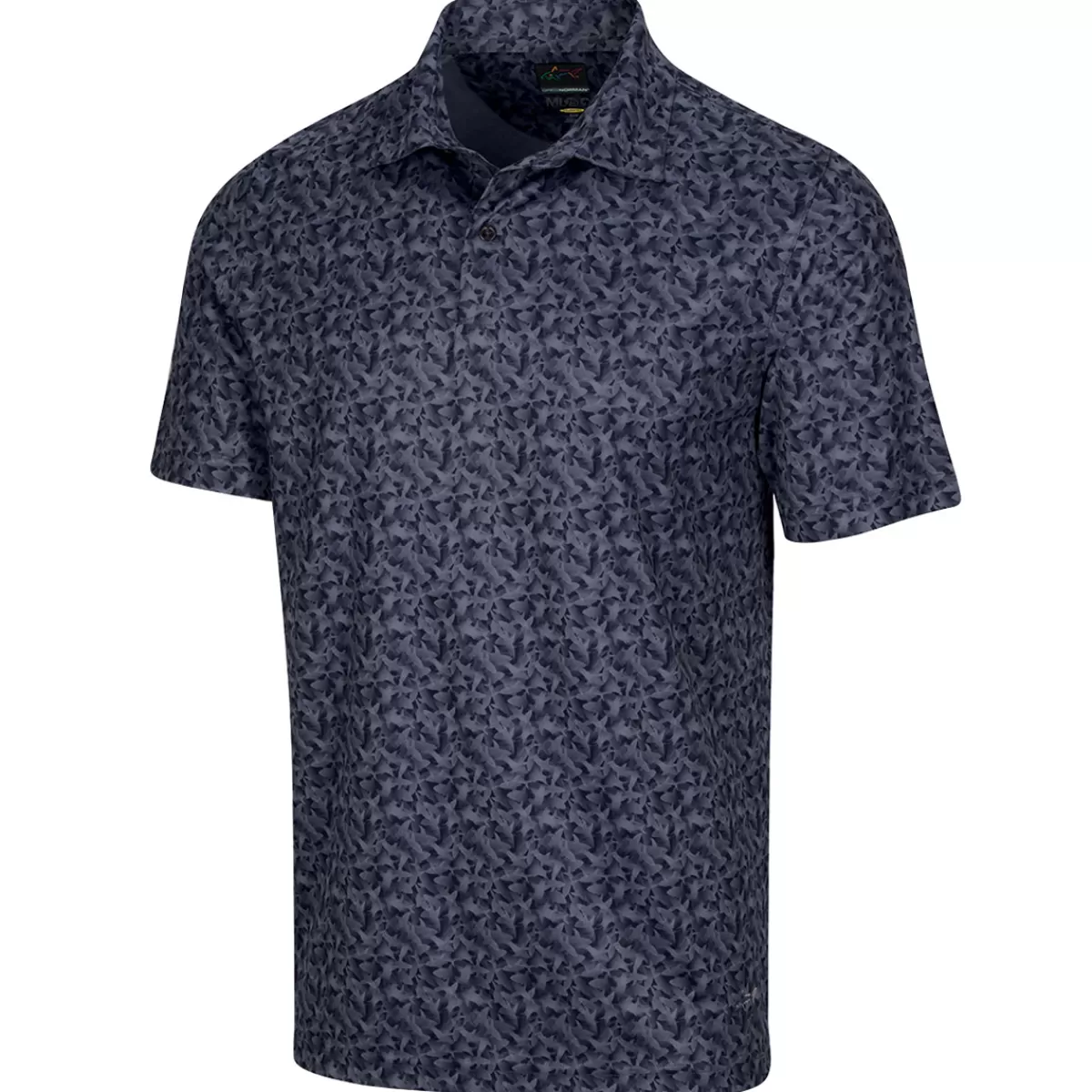 Cheap Greg Norman Men's Lab Shark Golf Polo Shirt Navy Blue