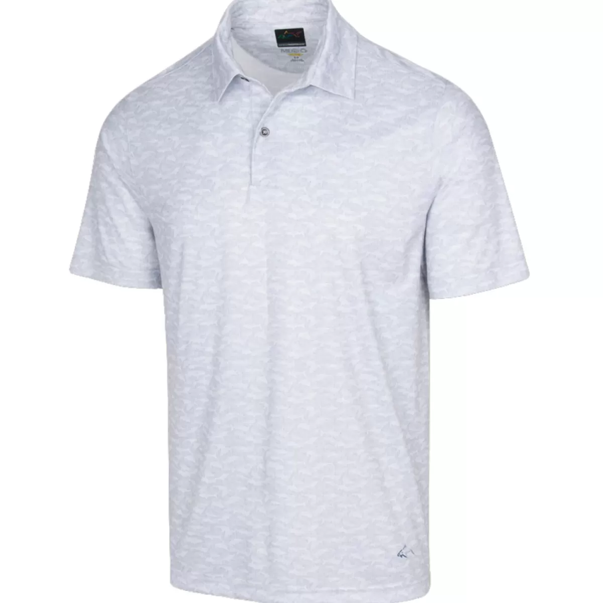 Best Sale Greg Norman Men's Lab Shark Shadow Golf Polo Shirt