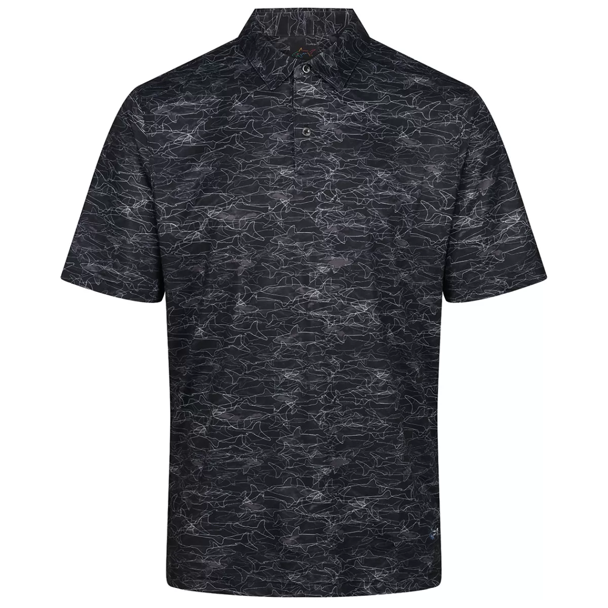 Cheap Men's Lab Shark Shadow Stretch Golf Polo Shirt Men Men's Golf Polo Shirts