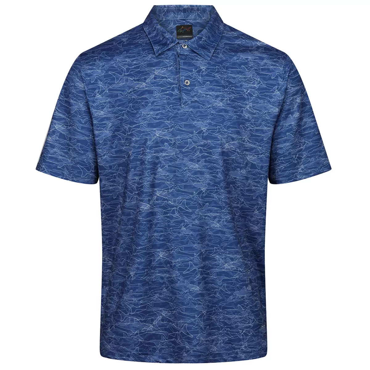 Cheap Men's Lab Shark Shadow Stretch Golf Polo Shirt Men Men's Golf Polo Shirts