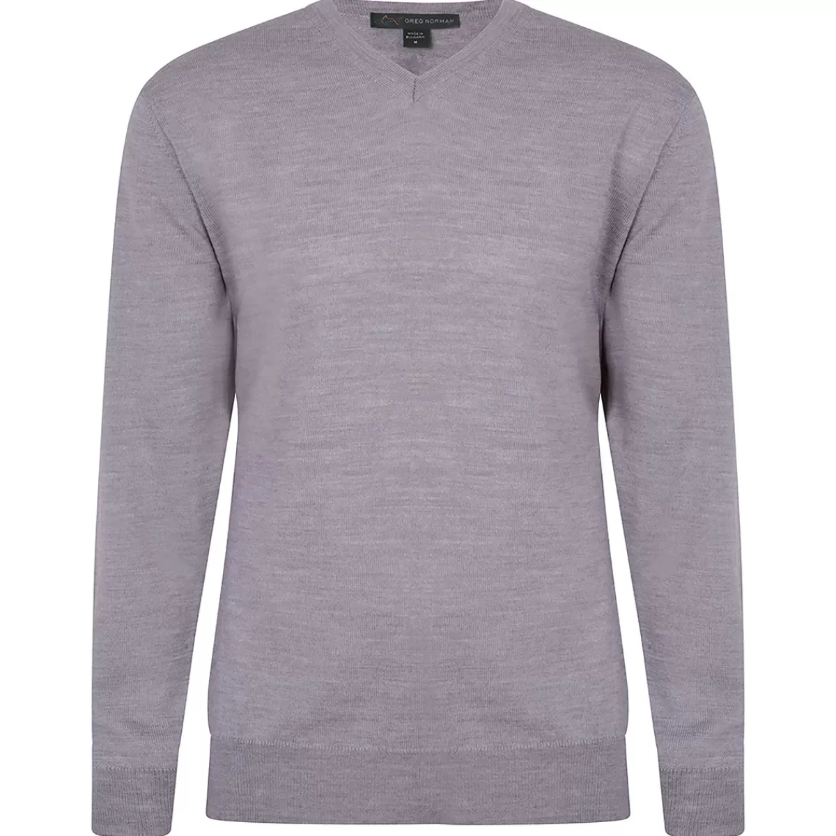 Online Men's Merino V Neck Golf Sweater Men Men's Golf Sweaters