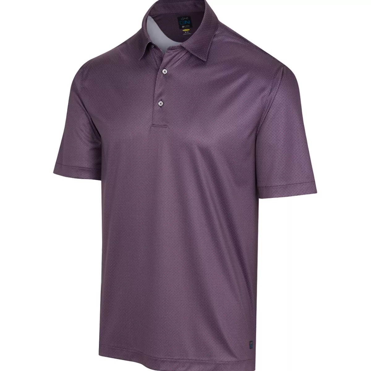 Discount Men's Micro-Dash Foulard Stretch Golf Polo Shirt Men Men's Golf Polo Shirts