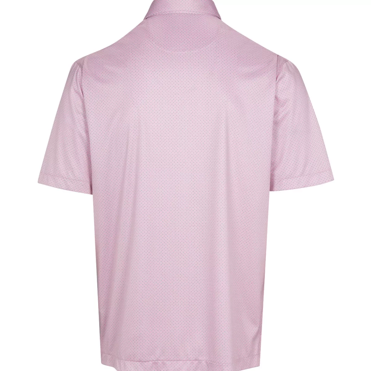 Outlet Men's Micro-Dash Foulard Stretch Golf Polo Shirt Men Men's Golf Polo Shirts