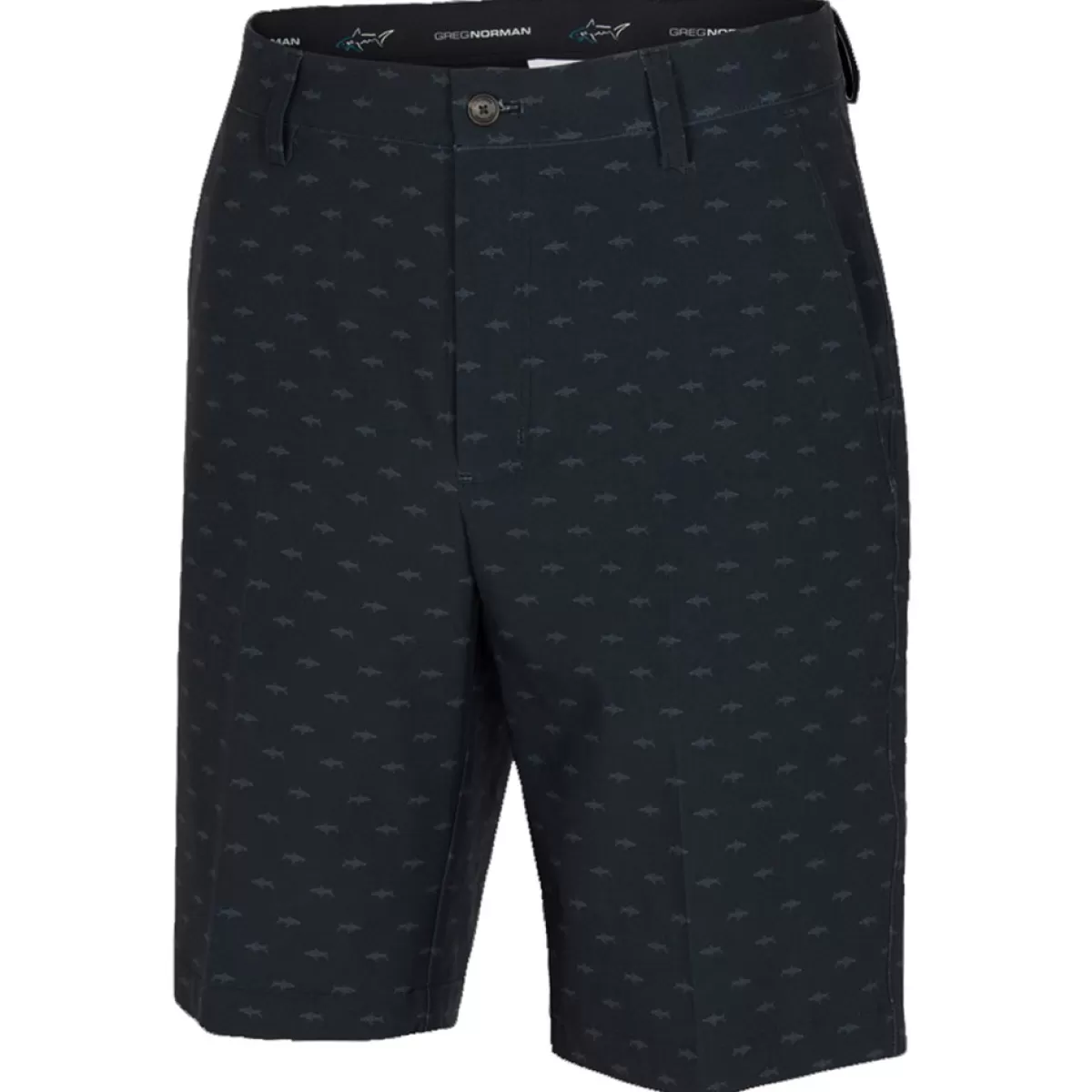 Cheap Men's Microlux Hybrid Shark Print Golf Shorts Men Men's Golf Shorts
