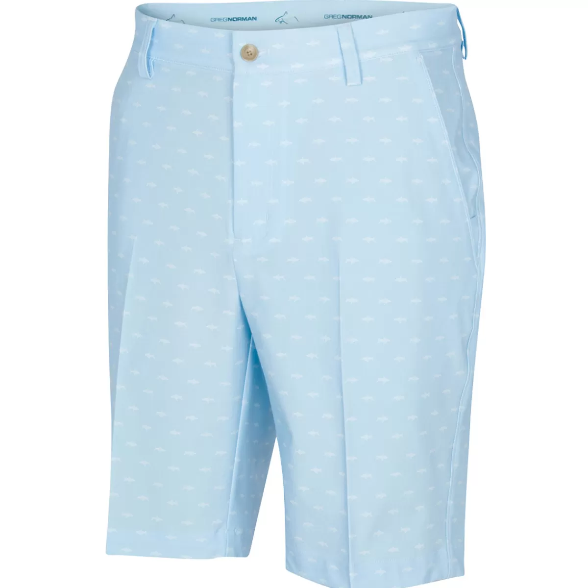 Best Men's Microlux Hybrid Shark Print Golf Shorts Men Men's Golf Shorts