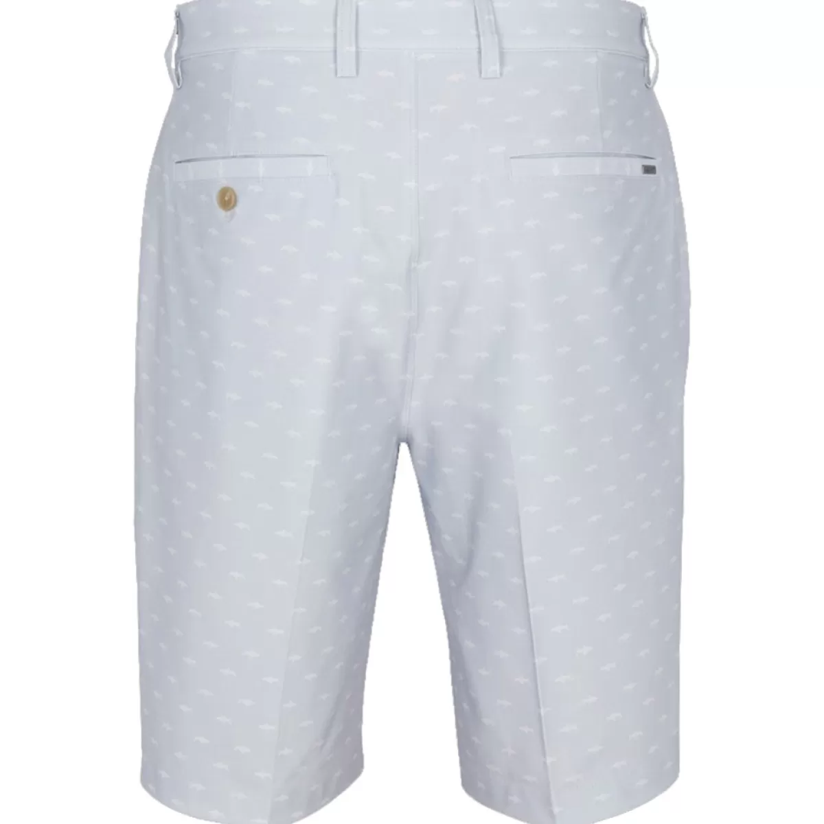 Hot Men's Microlux Hybrid Shark Print Golf Shorts Men Men's Golf Shorts
