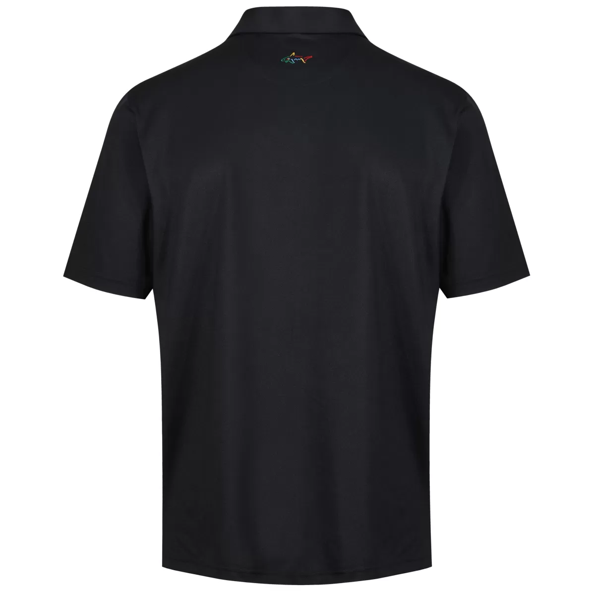 Store Greg Norman Men's Neck Logo Stretch Golf Polo Shirt