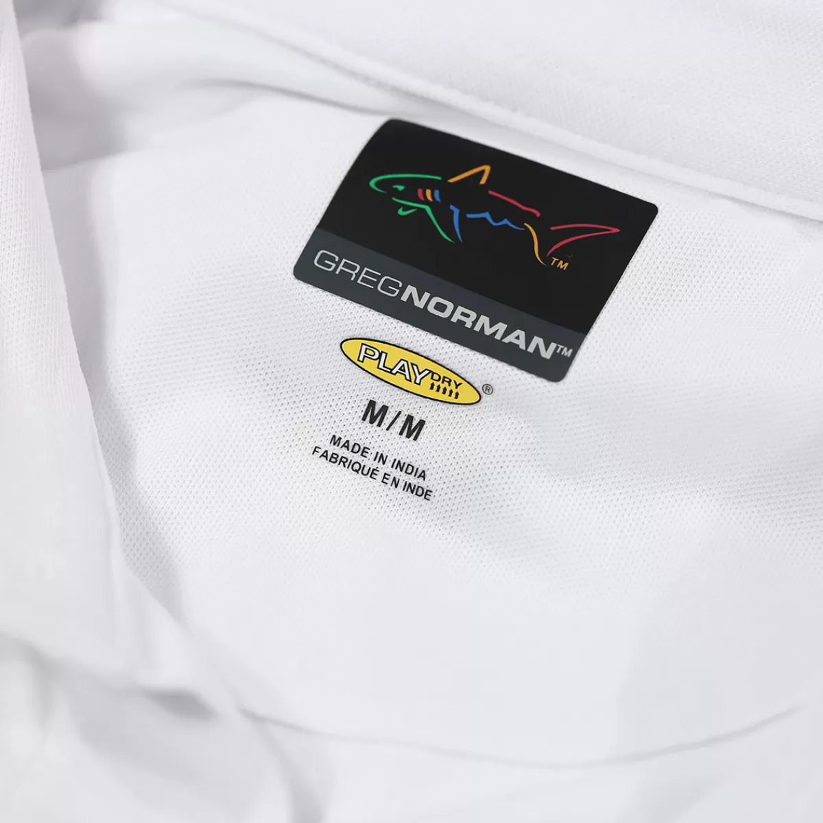 Best Greg Norman Men's Neck Logo Stretch Golf Polo Shirt