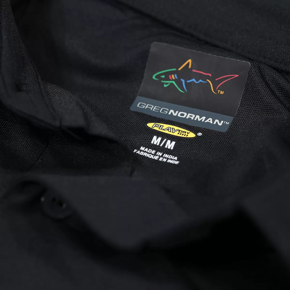 Best Greg Norman Men's Neck Logo Stretch Golf Polo Shirt