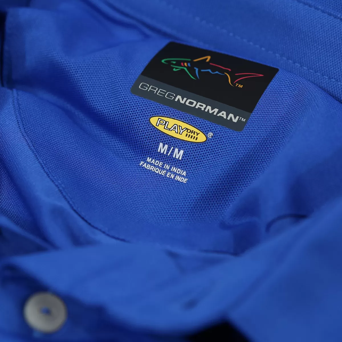 Best Greg Norman Men's Neck Logo Stretch Golf Polo Shirt