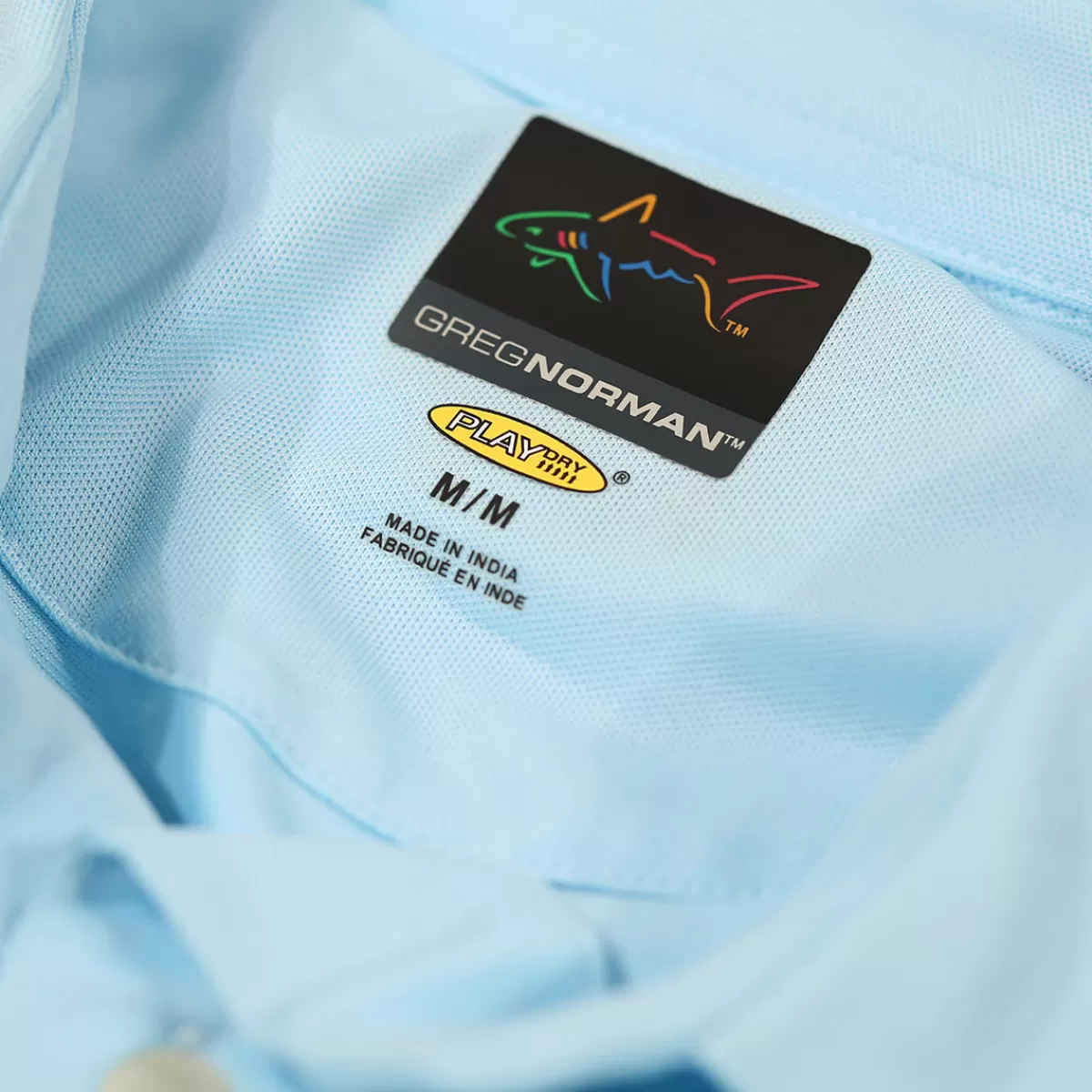 Best Greg Norman Men's Neck Logo Stretch Golf Polo Shirt