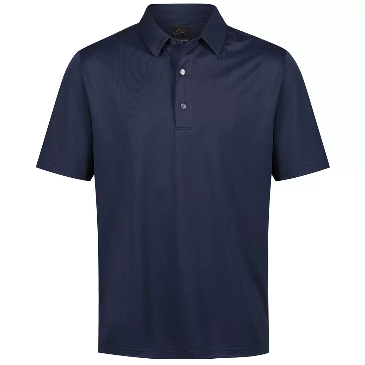 Cheap Greg Norman Men's Neck Logo Stretch Golf Polo Shirt