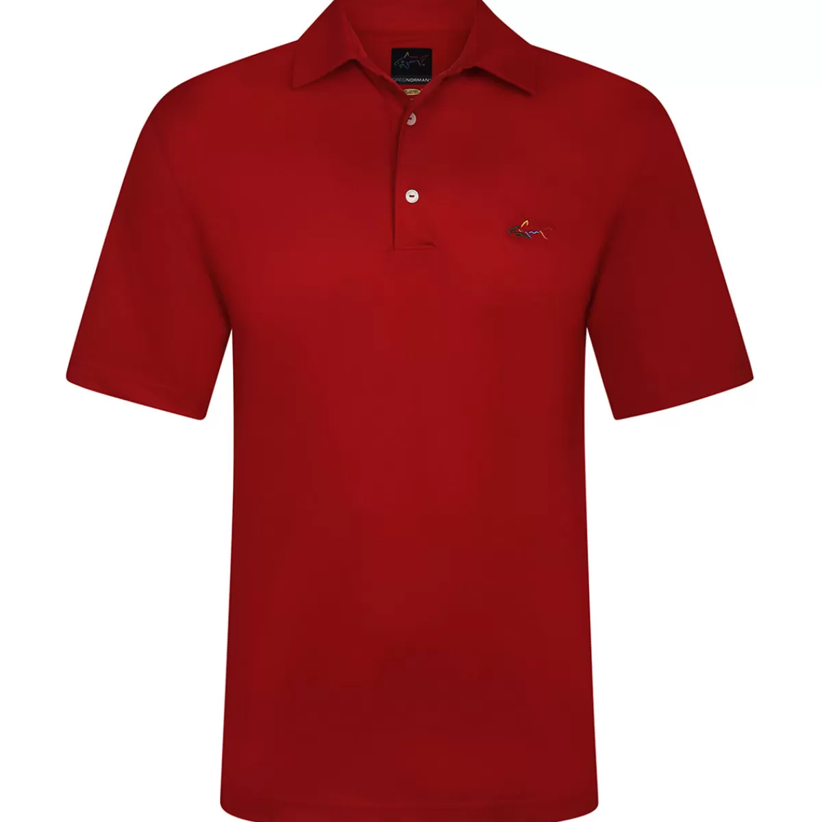 Hot Greg Norman Men's Shark Logo Golf Polo Shirt