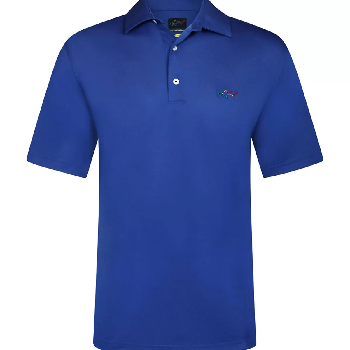 Clearance Greg Norman Men's Shark Logo Golf Polo Shirt