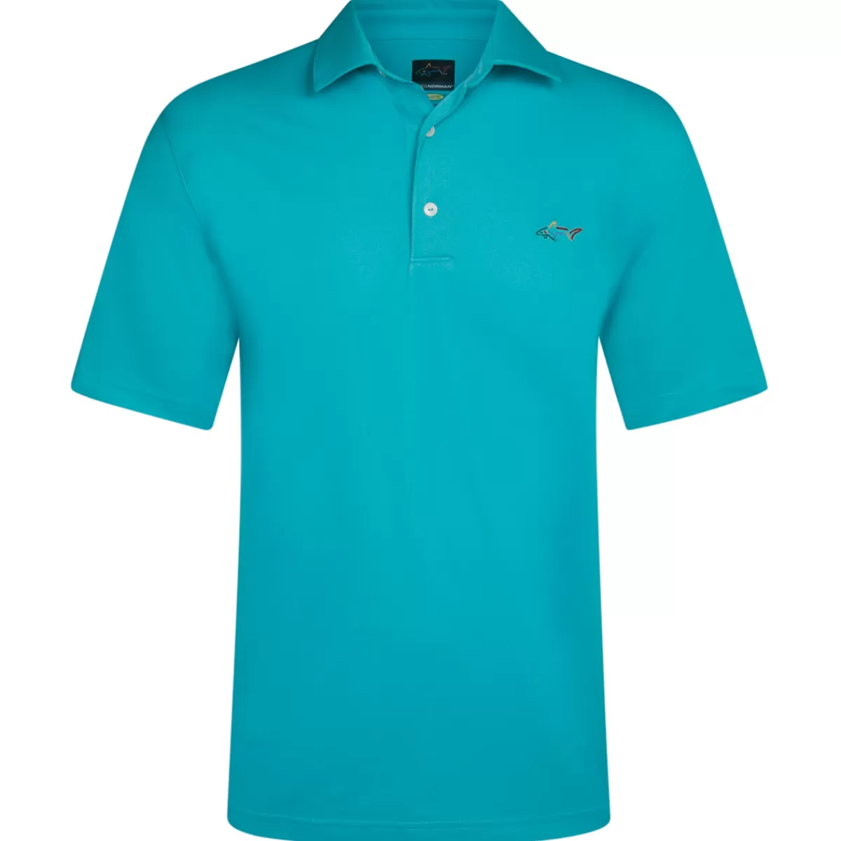 Store Greg Norman Men's Shark Logo Golf Polo Shirt