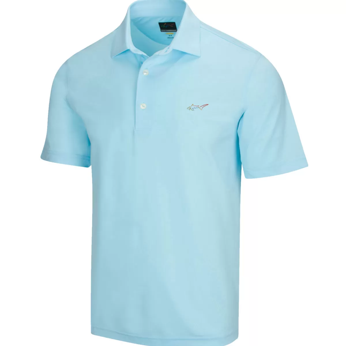 Discount Greg Norman Men's Shark Logo Golf Polo Shirt