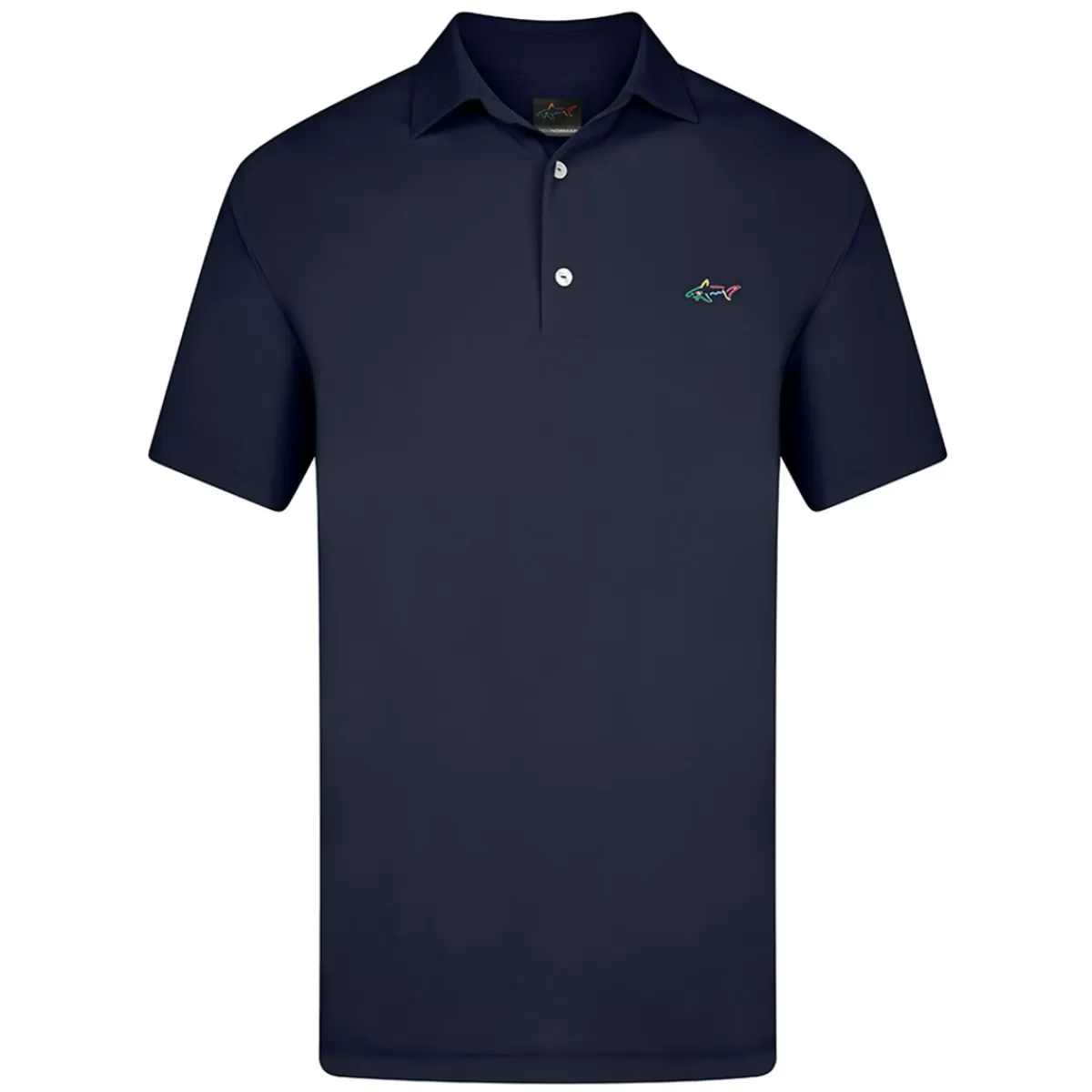 Clearance Greg Norman Men's Shark Logo Golf Polo Shirt