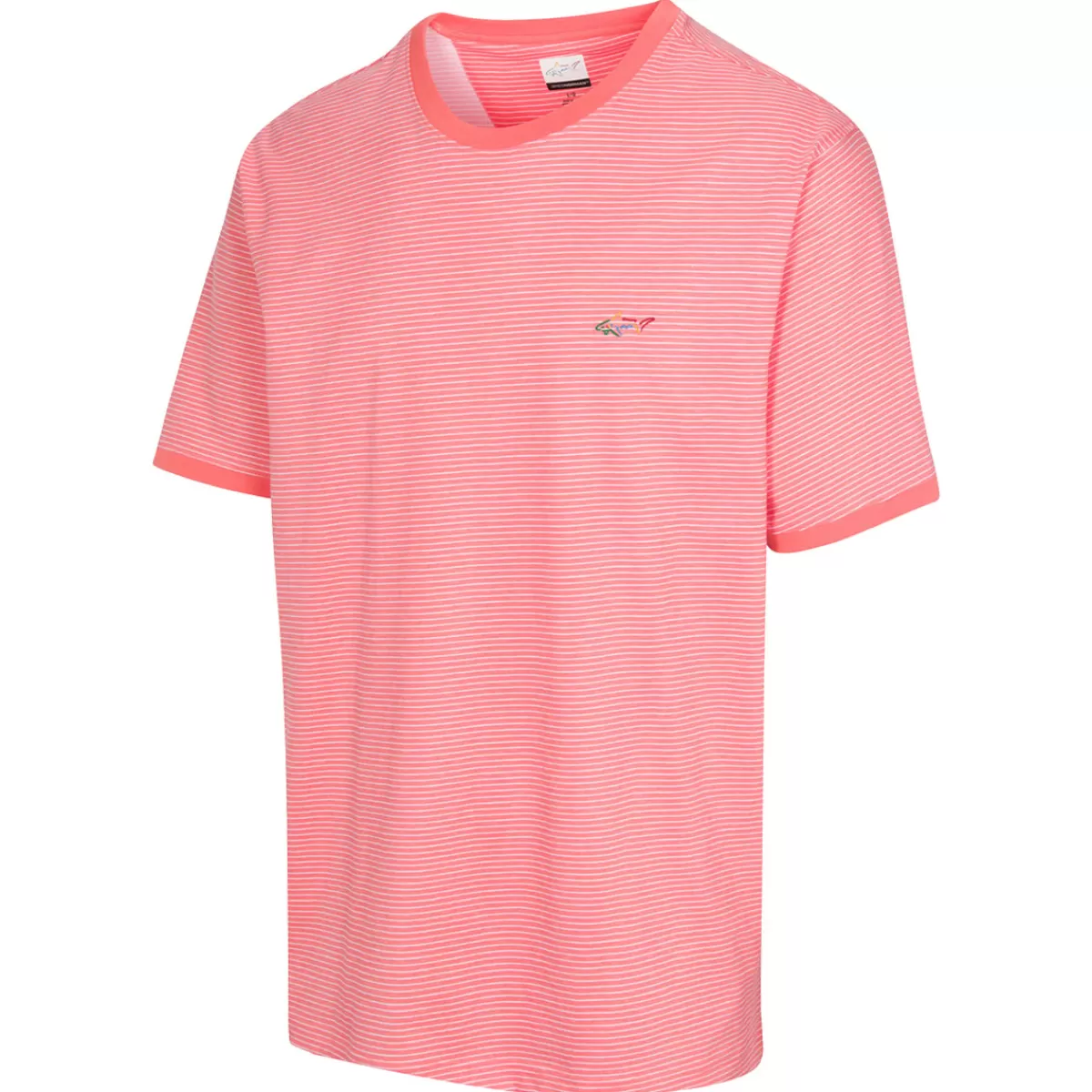 Discount Men's Soft Cotton Stripe Golf T-Shirt Men Men's Golf Polo Shirts