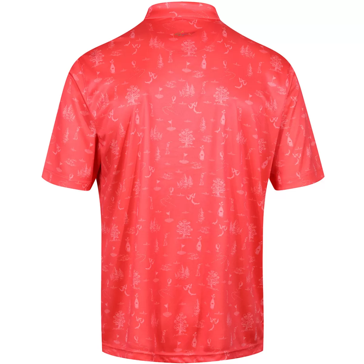 Best Sale Greg Norman Men's Toile Print Golf Polo Shirt