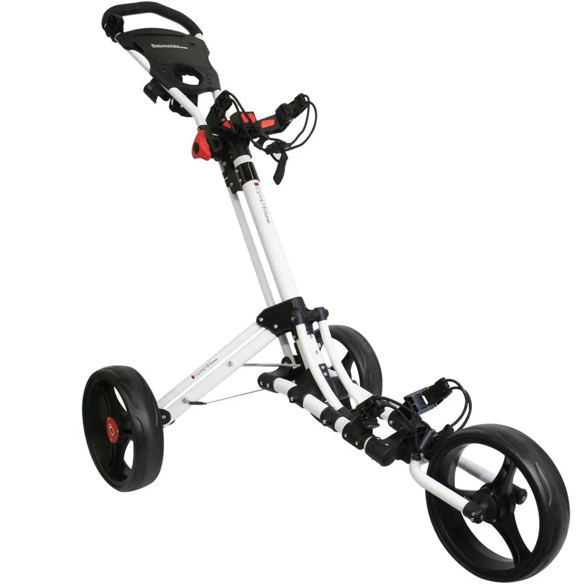 Shop iCart Uno Golf Trolley White/Black/Red
