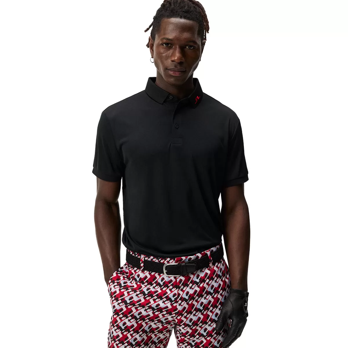 Clearance J Lindeberg J.Lindeberg Kv Regular Fit Print Golf Polo Shirt