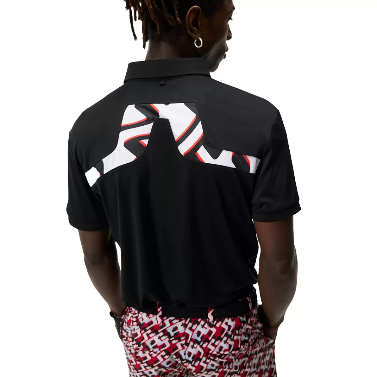 Store J.Lindeberg Kv Regular Fit Print Golf Polo Shirt Men Men's Golf Polo Shirts