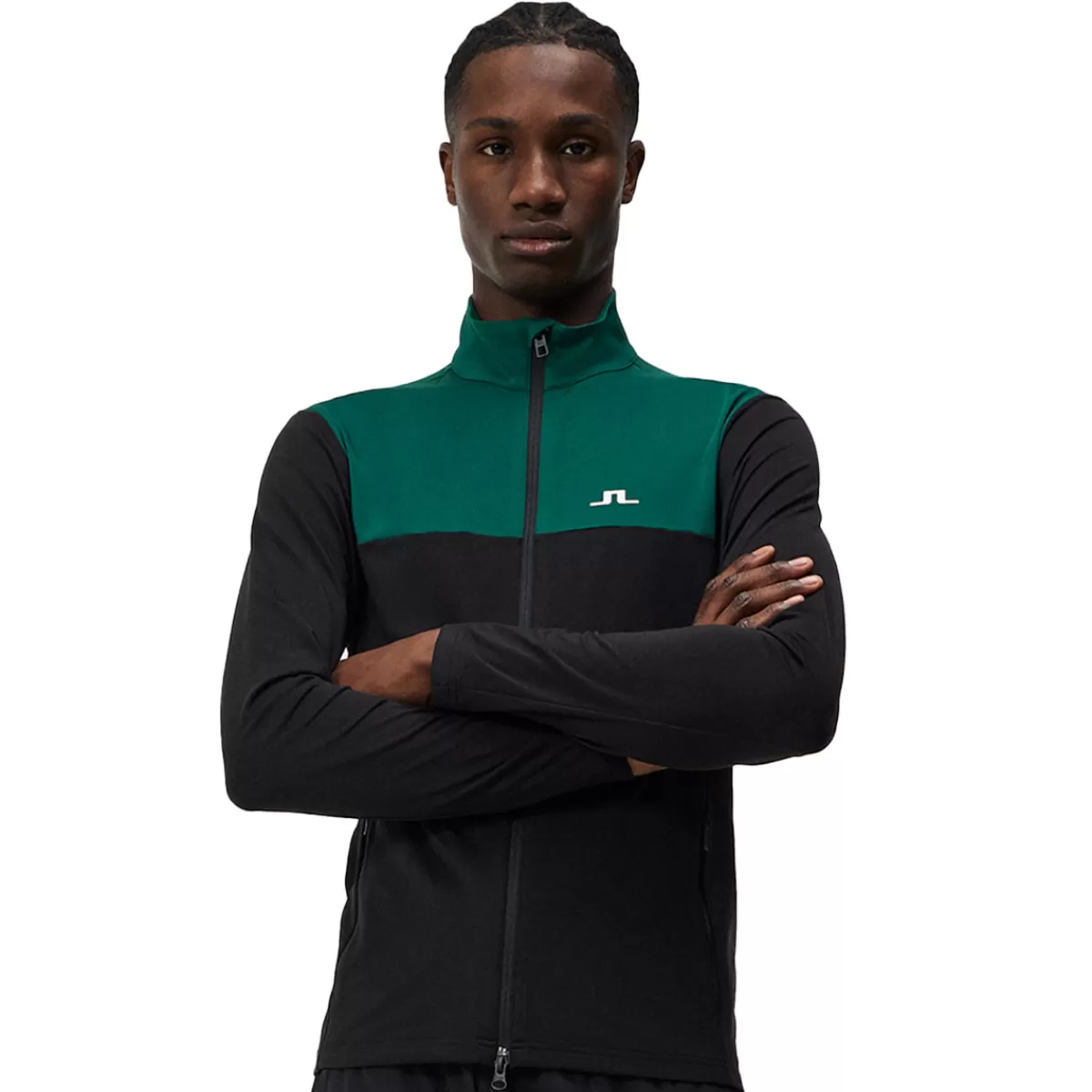 Best Sale J.Lindeberg Men's Banks Full Zip Golf Mid Layer Men Men's Golf Jackets