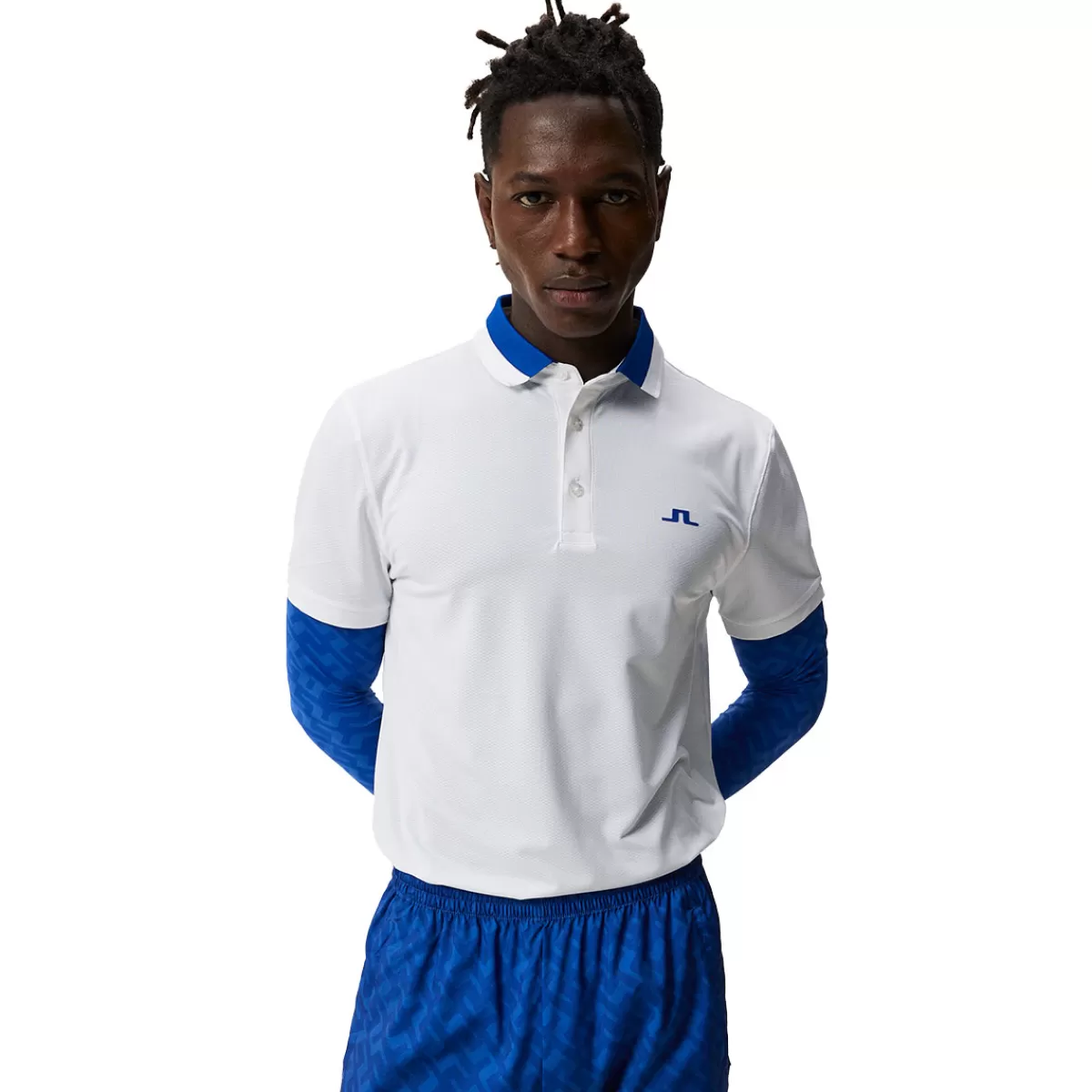 Best Sale J Lindeberg J.Lindeberg Men's Benji Regular Golf Polo Shirt White