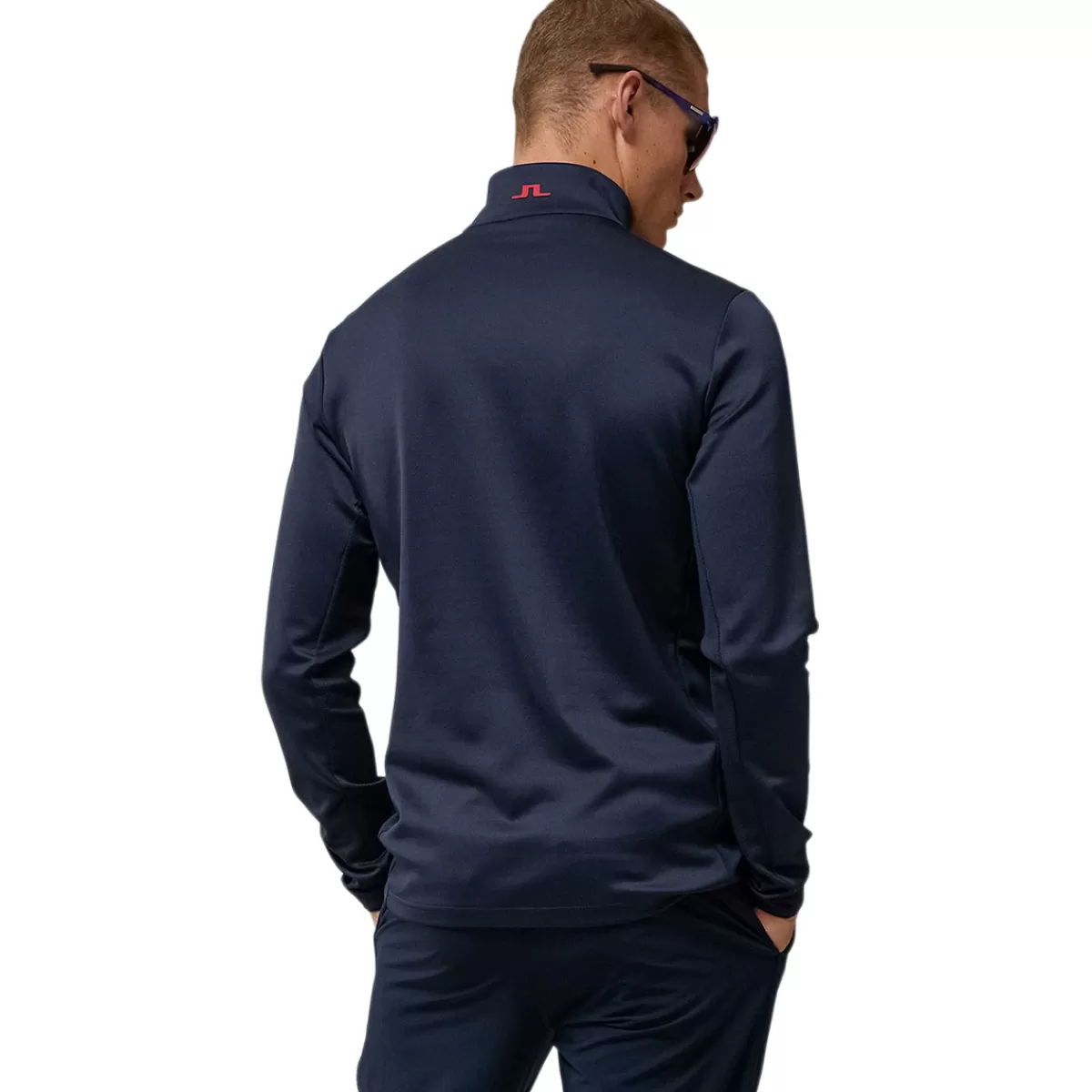 Sale J.Lindeberg Men's Bran Diamond Half Zip Golf Midlayer Men Men's Golf Sweaters