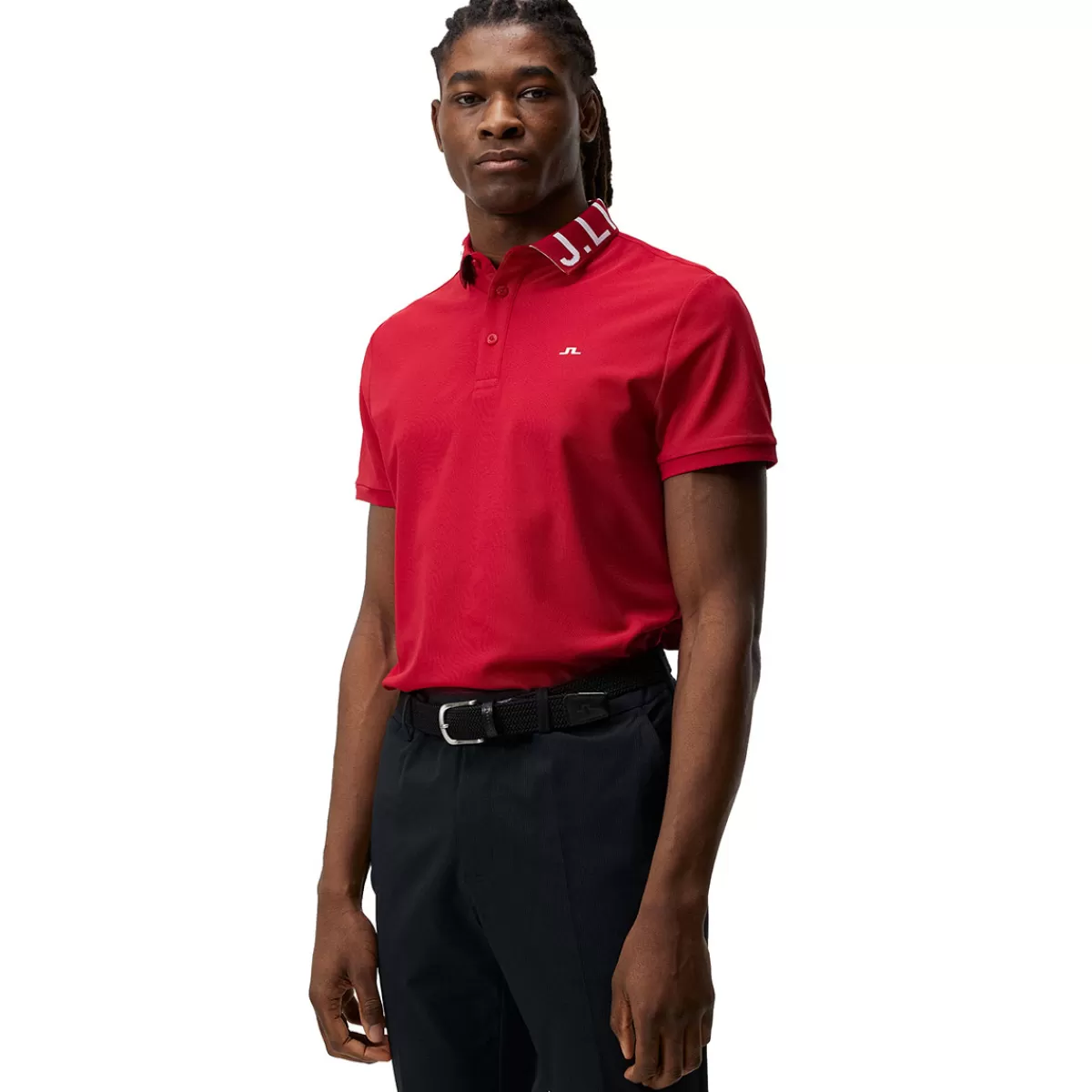 Online J Lindeberg J.Lindeberg Men's Gus Golf Polo Shirt Chili Pepper