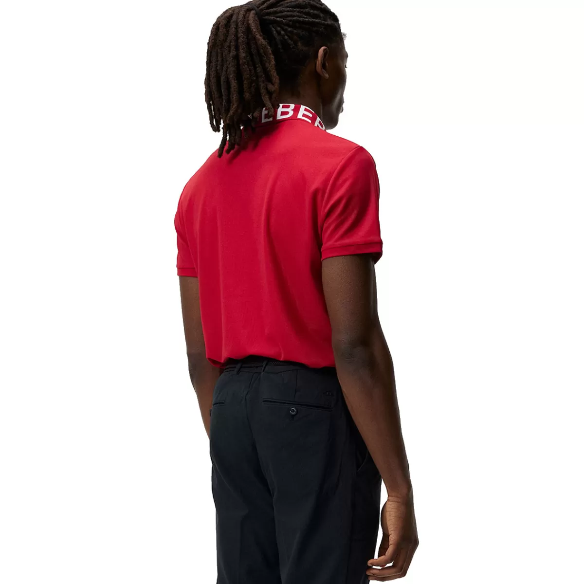 Online J Lindeberg J.Lindeberg Men's Gus Golf Polo Shirt Chili Pepper