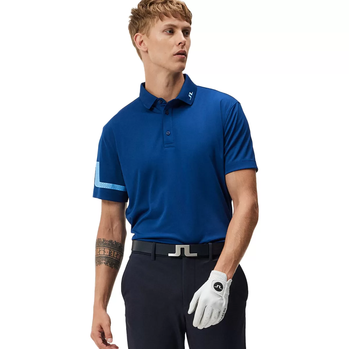 Best J.Lindeberg Men's Heath Golf Polo Shirt Men Men's Golf Polo Shirts