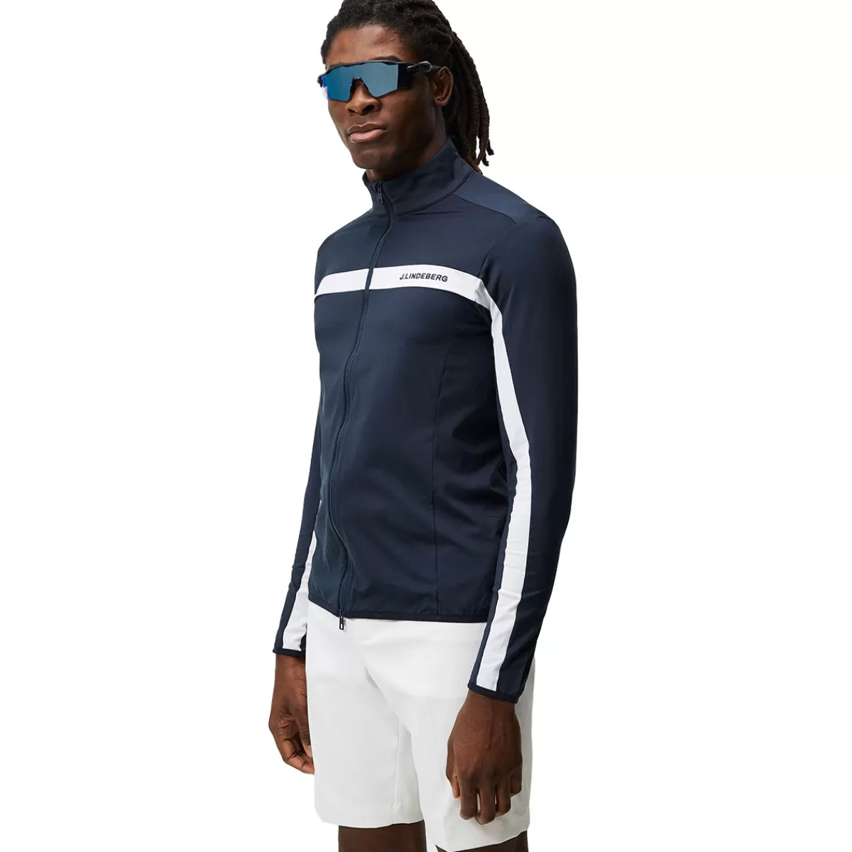 Shop J.Lindeberg Men's Jarvis Full Zip Golf Mid Layer Men Men's Golf Jackets