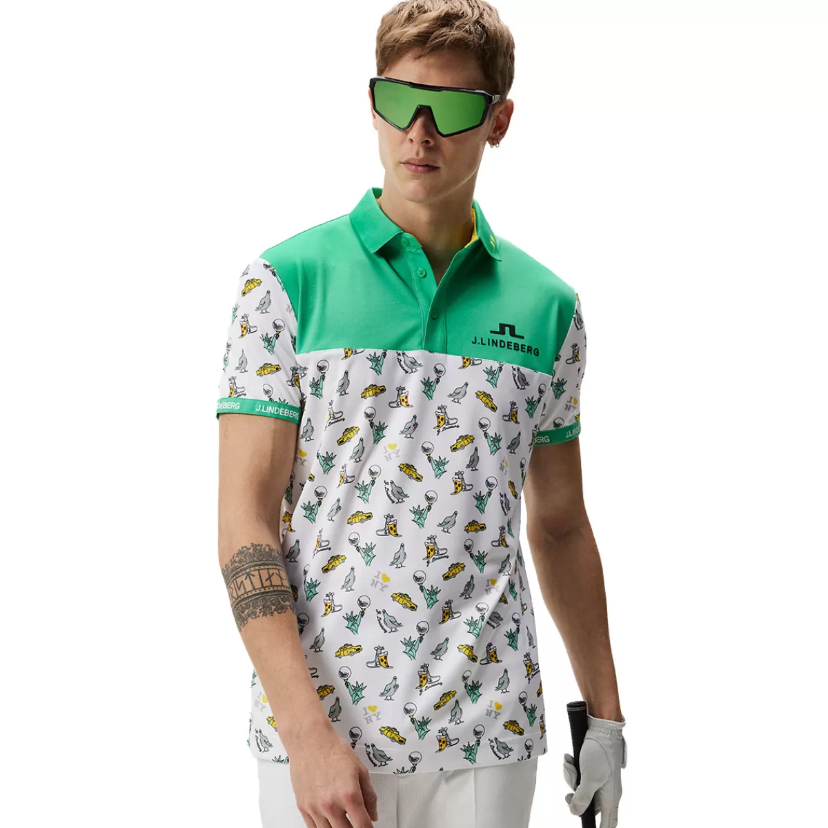 Clearance J Lindeberg J.Lindeberg Men's Jeff Pga Golf Polo Shirt