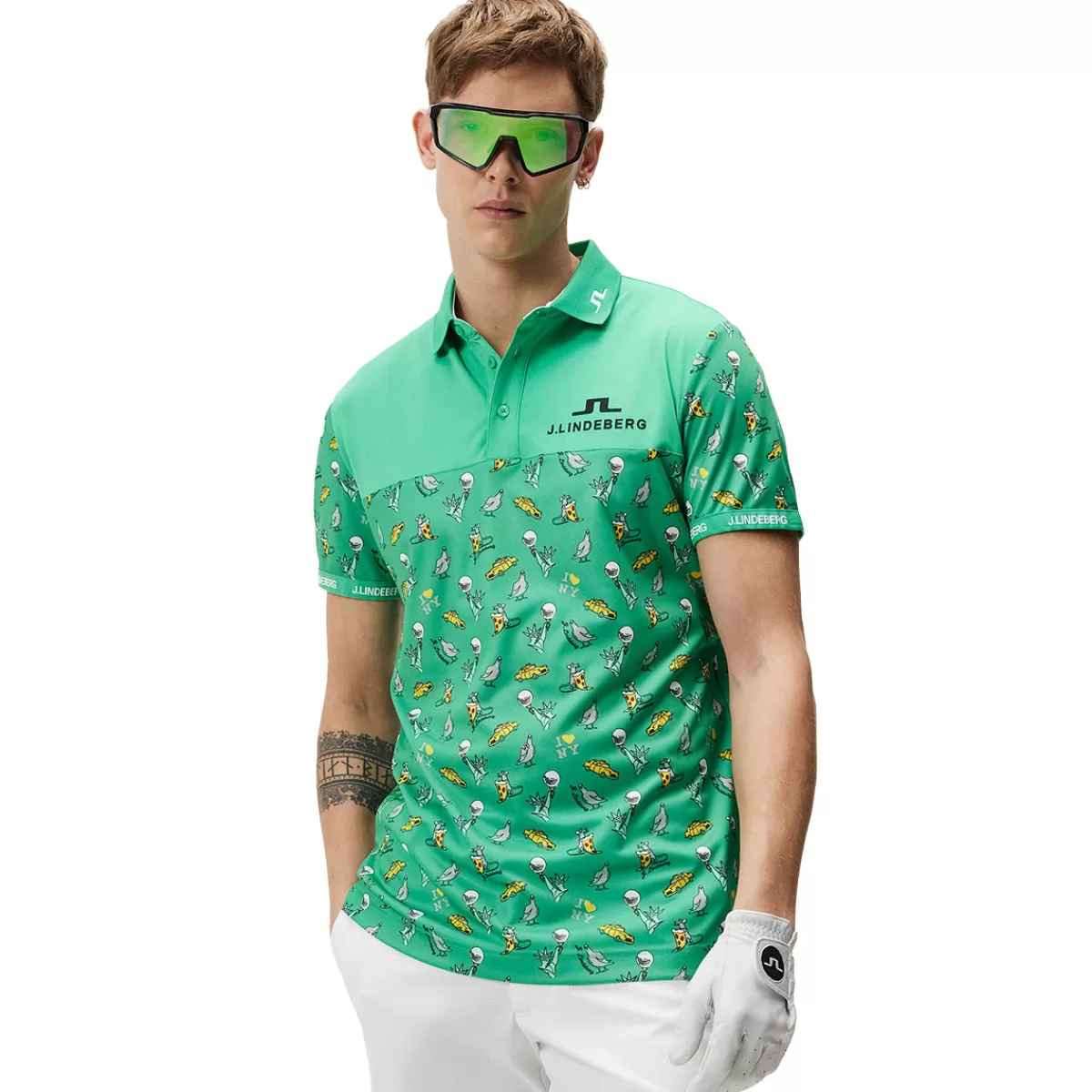 Outlet J.Lindeberg Men's Jeff Pga Golf Polo Shirt Men Men's Golf Polo Shirts