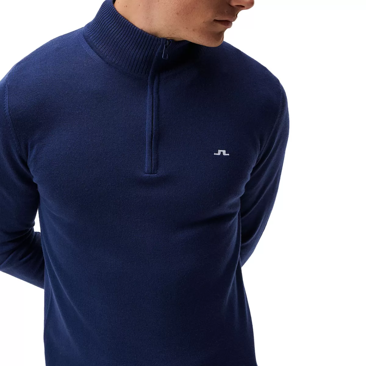 Hot J.Lindeberg Men's Kian Tour Merino Half Zip Golf Mid Layer Men Men's Golf Midlayers