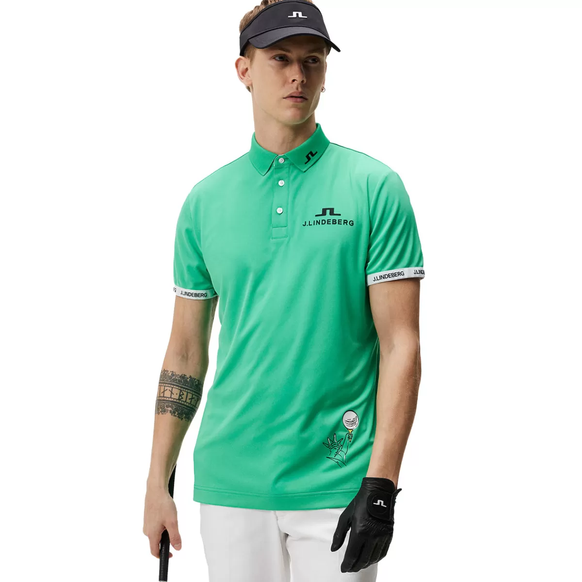 Shop J Lindeberg J.Lindeberg Men's Kv Pga Golf Polo Shirt