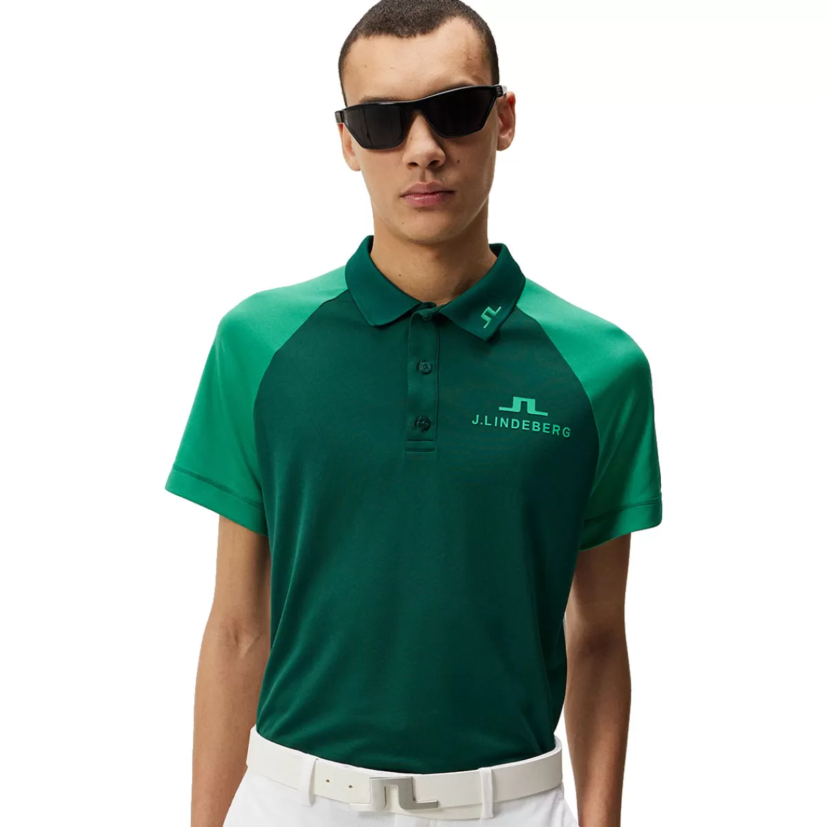 New J Lindeberg J.Lindeberg Men's Lars Players Golf Polo Shirt Bosphorus