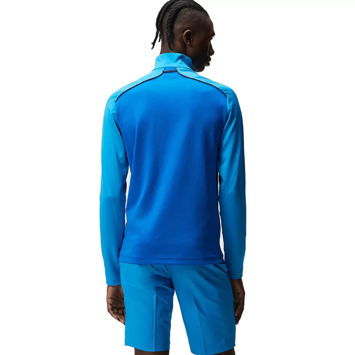 Best Sale J.Lindeberg Men's Terry Golf Mid Layer Men Men's Golf Sweaters