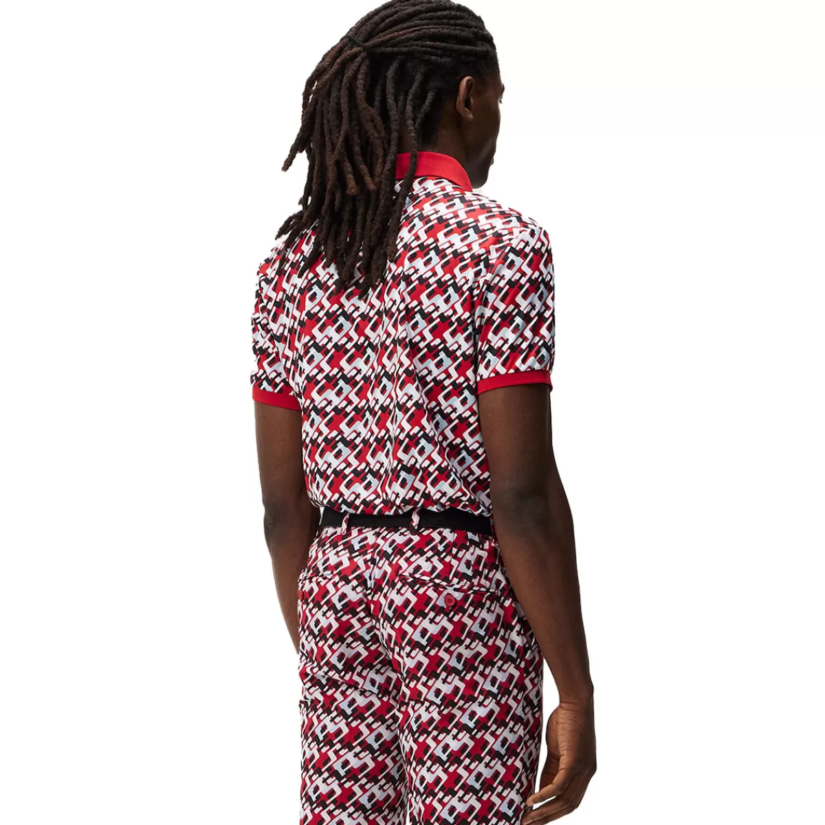 Online J Lindeberg J.Lindeberg Men's Tour Tech Print Golf Polo Shirt