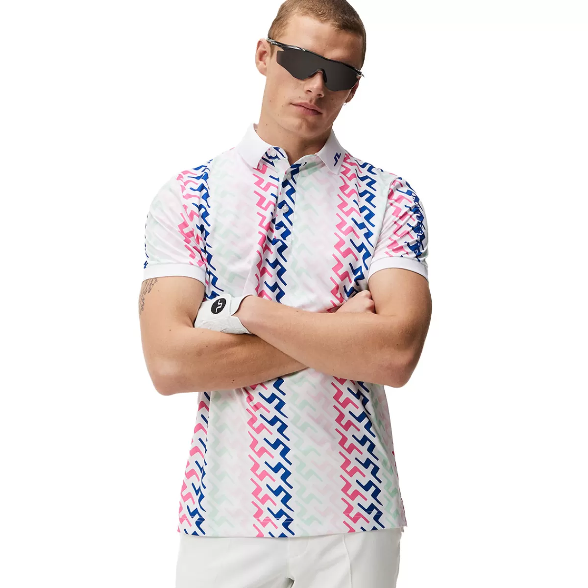 Fashion J.Lindeberg Men's Tour Tech Regular Golf Polo Shirt Men Men's Golf Polo Shirts