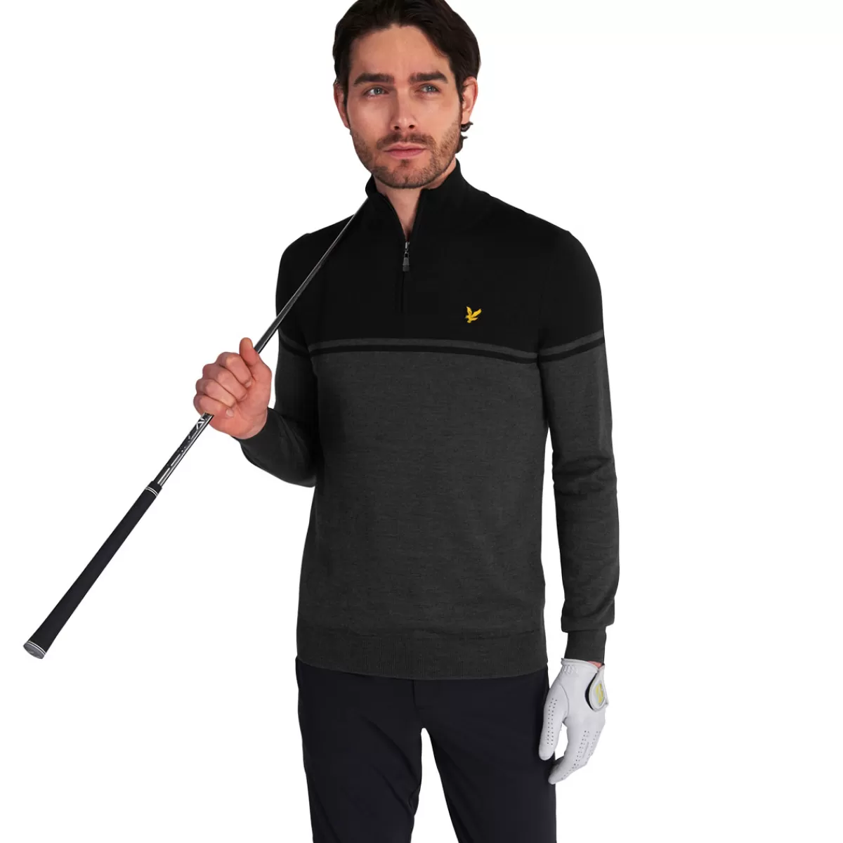 Store Men's Croft Golf Midlayer Men Men's Golf Sweaters