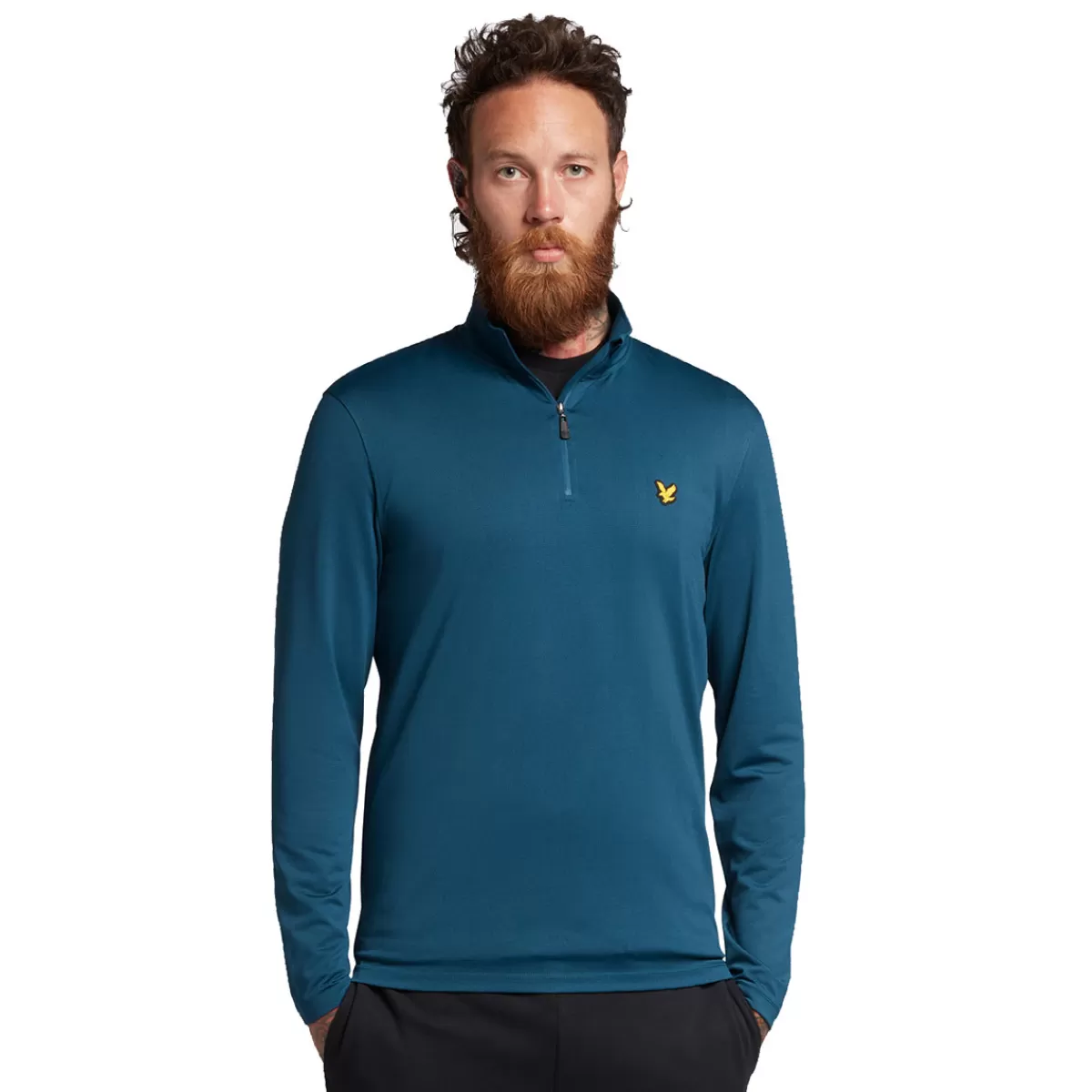 Best Sale Men's Stretch Half Zip Golf Midlayer Men Men's Golf Sweaters
